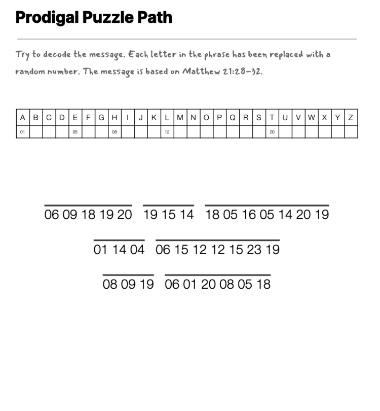 Working for the Reward cryptogram